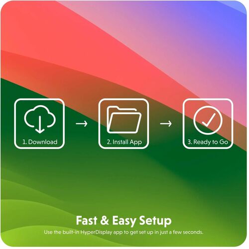 Adaptateur HDMI Hyper Dual 4K pour MacBook M1/M2 - pour ordinateur portable/de bureau - USB Type-C