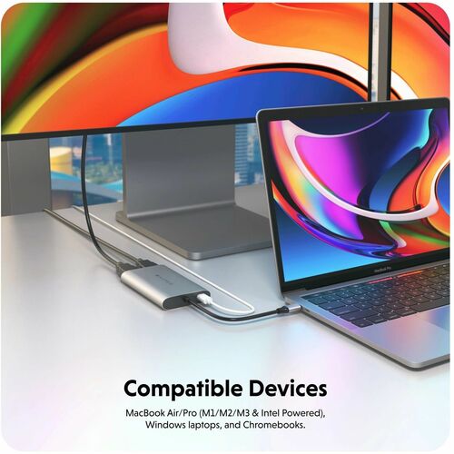 Adaptador HDMI Hyper Dual 4K para MacBook M1/M2 (para portátiles y PC de escritorio) - USB tipo C