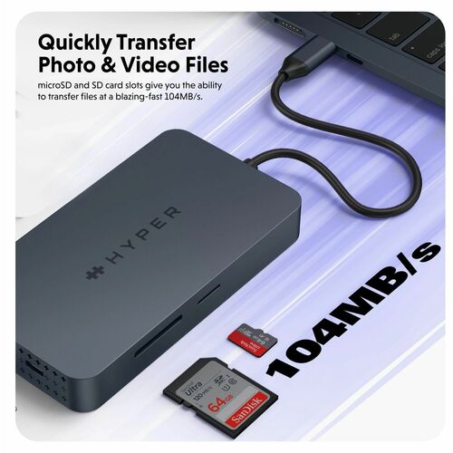 Hyper HyperDrive Dual 4K HDMI 10 en 1 USB