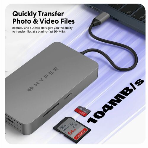 Hyper HyperDrive Dual 4K HDMI 10 en 1 USB
