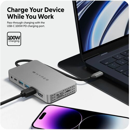 Hyper HyperDrive Dual 4K HDMI 10 en 1 USB