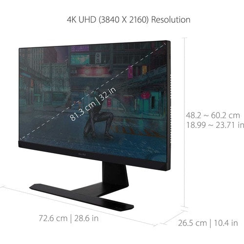 Écran Viewsonic 32 pouces, dalle IPS, résolution 3840 x 2160 - 32 pouces visibles - en