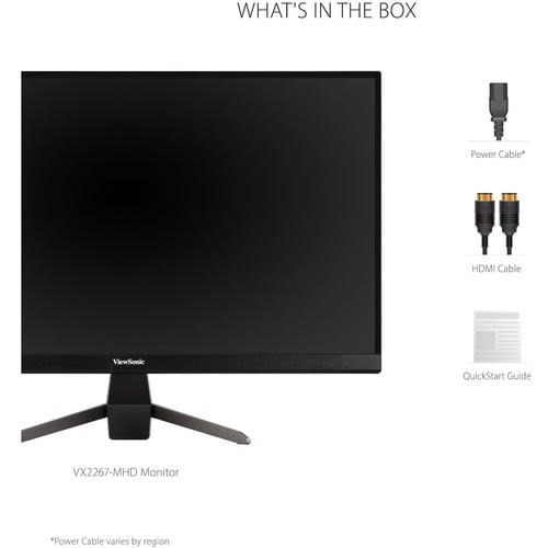 Moniteur LED Full HD ViewSonic Entertainment VX2267-MHD 22 pouces - 16:9