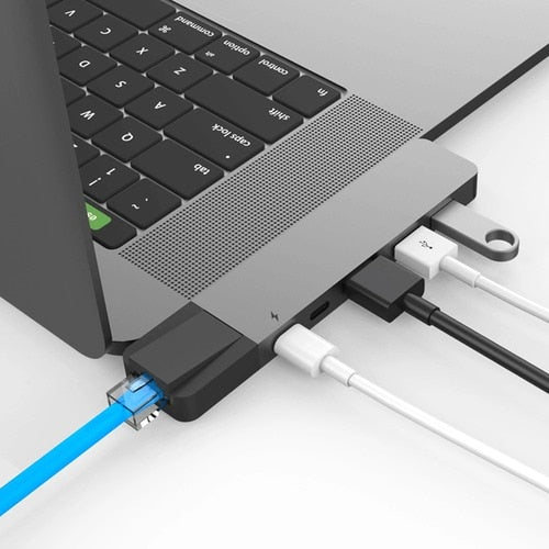 Concentrador USB-C 6 en 2 HyperDrive Net para MacBook Pro/Air