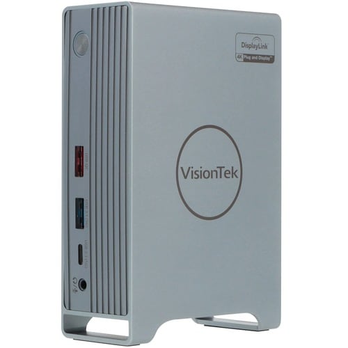 Station d'accueil VisionTek VT7100 triple écran 4K USB-C avec puissance de 100 W