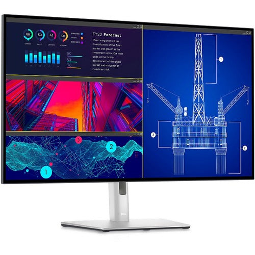 Monitor LCD Dell UltraSharp U2723QE de 27", 4K UHD, relación de aspecto 16:9, negro y plateado