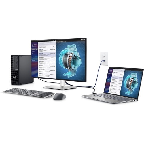 Monitor LCD Dell UltraSharp U2723QE de 27", 4K UHD, relación de aspecto 16:9, negro y plateado