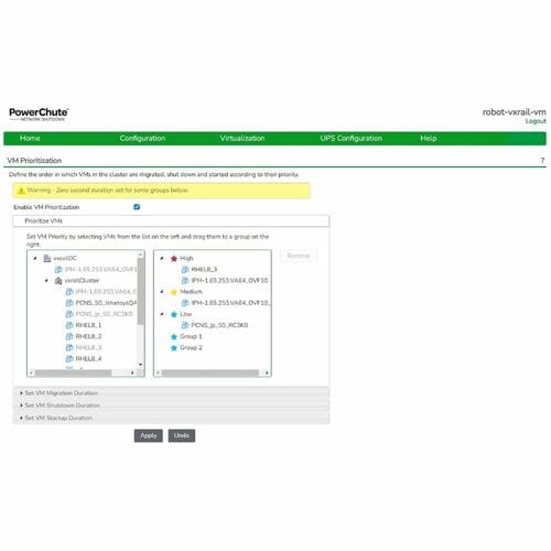 Licencia digital de APC by Schneider Electric, apagado de red PowerChute para Virtu