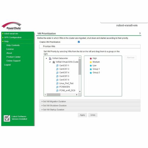 Licencia digital de APC by Schneider Electric, apagado de red PowerChute para Virtu
