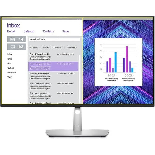 Monitor LCD Dell P2723D de 27" QHD - 16:9 - Negro, Plateado