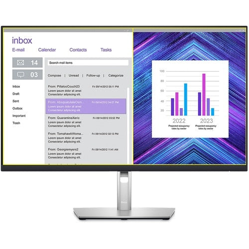 Monitor LCD Dell P2723DE de 27" QHD - 16:9 - Negro, Plateado