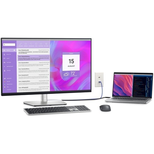 Monitor LCD Dell P2723DE de 27" QHD - 16:9 - Negro, Plateado