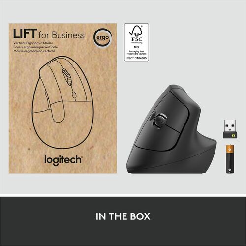 Souris Logitech Lift Ergo - Optique - Sans fil