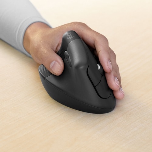 Logitech Lift Ergo Mouse - Optical - Wireless