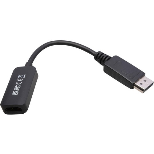 Adaptateur V7 DisplayPort 1.4 mâle vers HDMI 2.0 femelle 4K UHD noir