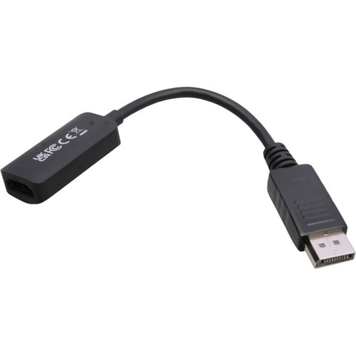 Adaptateur V7 DisplayPort 1.4 mâle vers HDMI 2.0 femelle 4K UHD noir