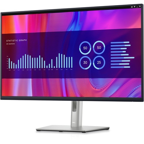 Monitor LCD Dell P3223DE de 32" QHD - 16:9 - Negro, Plateado