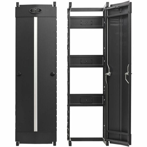 Organiseur de câbles Tripp Lite by Eaton SRCABLEVRT12HD - Passe-câbles - Noir