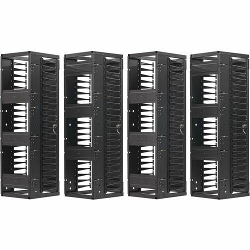 Organizador de cables SRCABLEVRT12HD2 de Tripp Lite by Eaton - Conducto para dedos - Negro