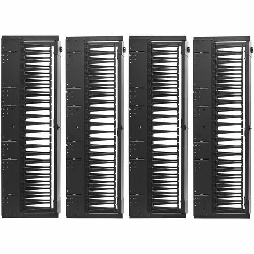 Organizador de cables SRCABLEVRT12HD2 de Tripp Lite by Eaton - Conducto para dedos - Negro