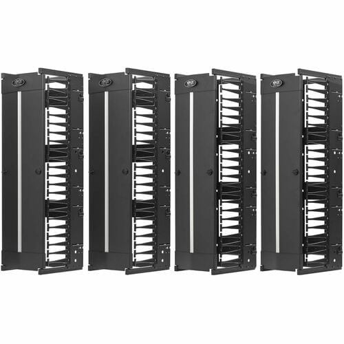 Organizador de cables SRCABLEVRT12HD2 de Tripp Lite by Eaton - Conducto para dedos - Negro