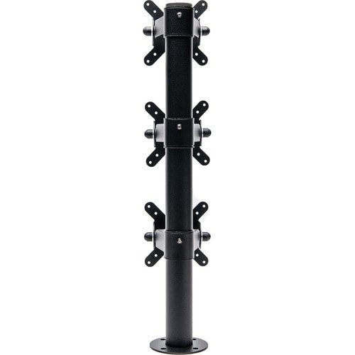 Star Micronics mUNITE TRI MOUNT BLK Mounting Pole for Tablet - Black - 3 Display