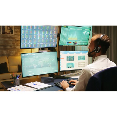 PN51-S1-BB5000XTD Processeur 11e génération 6 W Wi-Fi 6 1 disque dur 2,5" + 1 NCNR