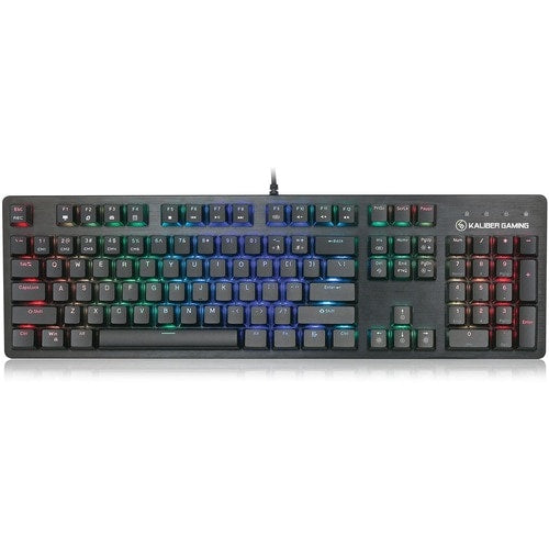 TECLADO MECÁNICO KALIBER GAMING RGB CON INTERRUPTORES MARRONES
