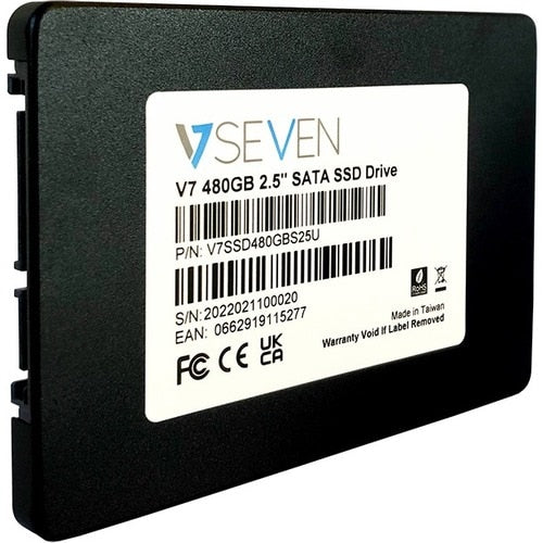 Disque SSD V7 2,5 pouces 480 Go, 7 mm, 3D TLC SATA, lot en vrac