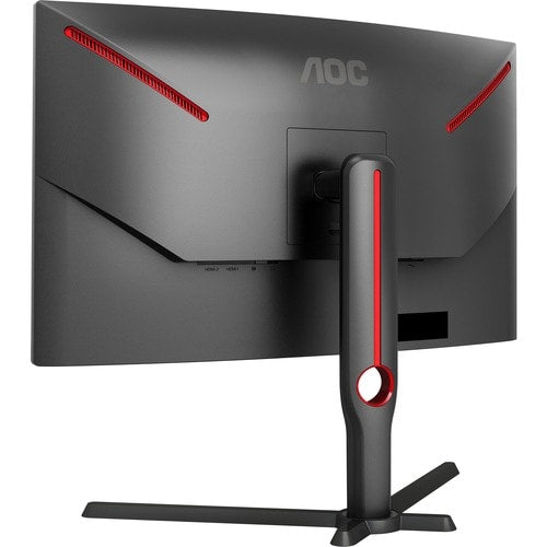 AOC CQ27G3S 27\" Class WQHD Curved Screen Gaming LCD Monitor - 16:9 - Black, Red