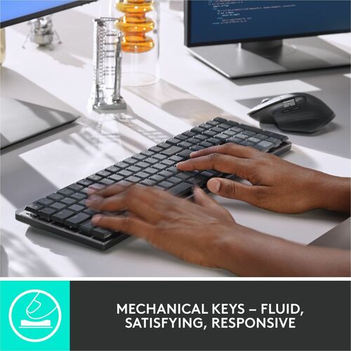 Clavier mécanique sans fil rétroéclairé Logitech MX - Connectivité sans fil - Bluetooth