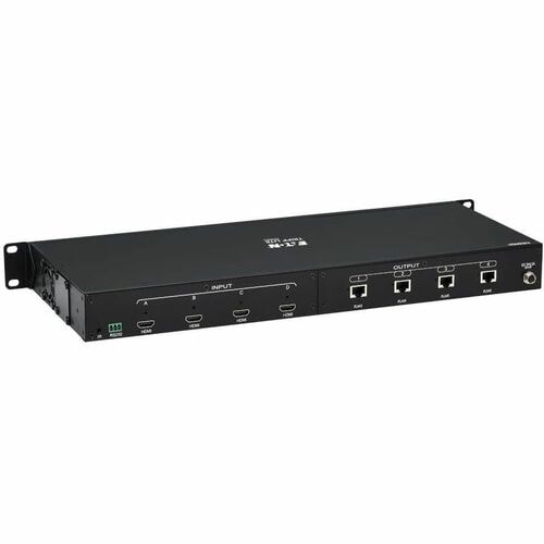 Tripp Lite by Eaton 4X4 Matrix switch - 3840 × 2160 - 4K - Twisted Pair - 4 x 4 - Display,