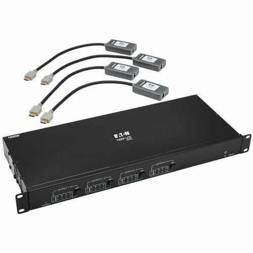 Tripp Lite by Eaton 4X4 Matrix switch - 3840 × 2160 - 4K - Twisted Pair - 4 x 4 - Display,