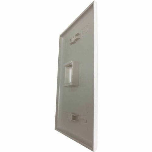Tripp Lite by Eaton Safe-IT 1-Port Single-Gang Keystone Wall Plate, Antibacterial, Ivory M