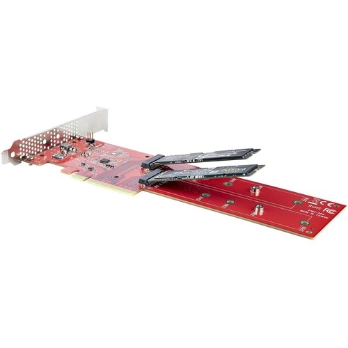 CARTE ADAPTATEUR SSD DOUBLE M.2 PCIE AVEC BIFURCATION PCIE 4.0