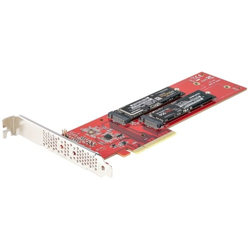 CARTE ADAPTATEUR SSD DOUBLE M.2 PCIE AVEC BIFURCATION PCIE 4.0