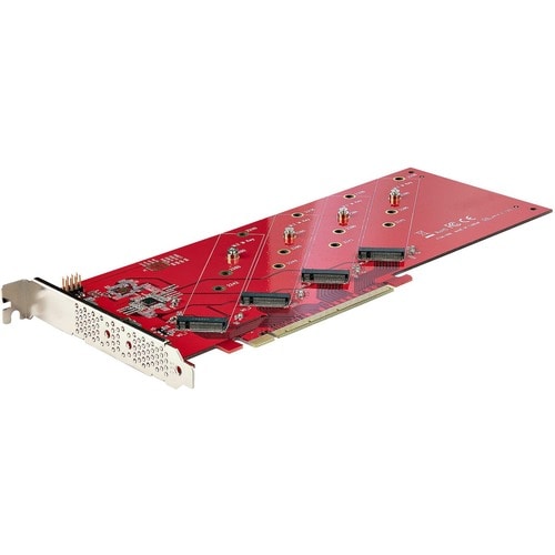 QUAD M.2 PCIE SSD ADAPTER CARD WITH BIFURCATION, PCIE 4.0