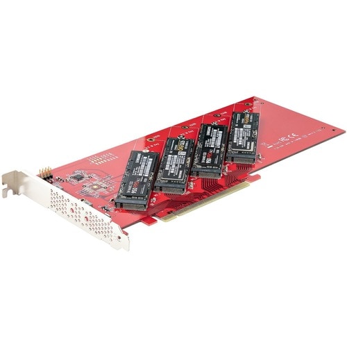 QUAD M.2 PCIE SSD ADAPTER CARD WITH BIFURCATION, PCIE 4.0