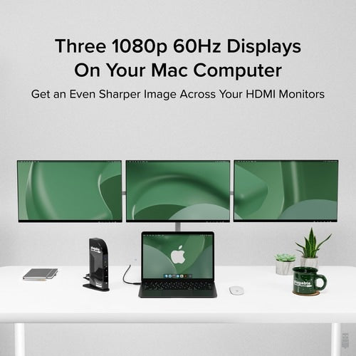Plugable Plugable USB-C Quad HDMI Docking Station - for Notebook, Monitor - Memo