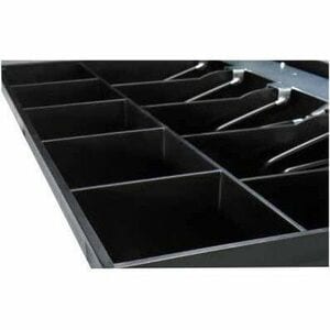 Tiroir-caisse apg série 100 - 5 billets - 5 pièces - Noir - 4,88 po (124 mm) de hauteur x