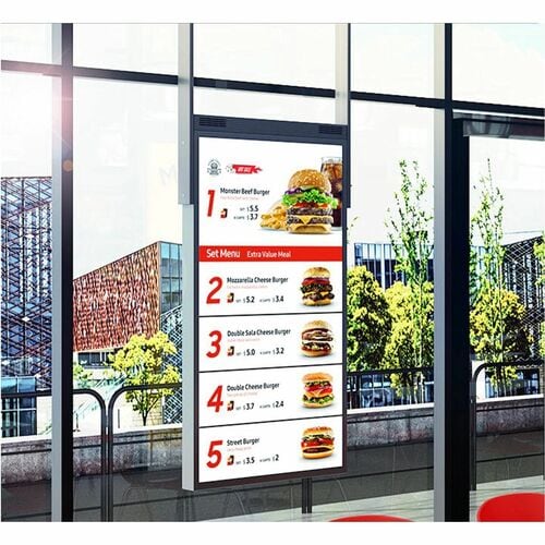 55 pouces double face extérieur 3000/intérieur 1000 nits TIZEN 5