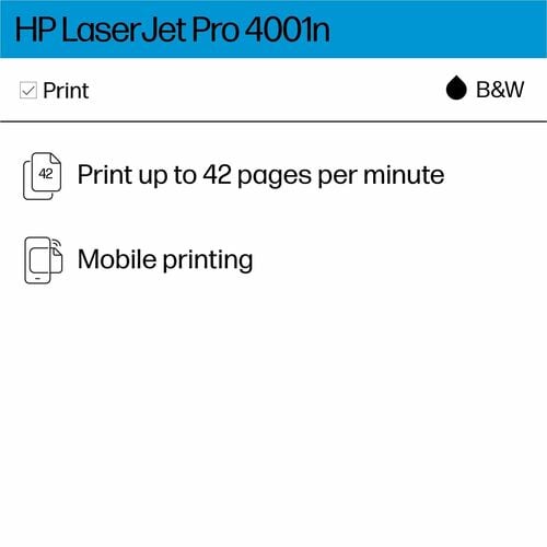 IMPRESORA LASERJET PRO 4001N