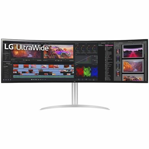 LG 49WQ95C-W 49\" Class UW-QHD Curved Screen Gaming LCD Monitor