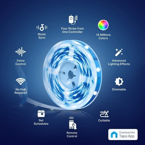 Bande lumineuse Wi-Fi intelligente Tapo - Ampoule LED