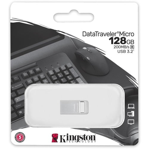 128GB DATATRAVELER MICRO 200MB/S METAL USB 3.2 GEN 1