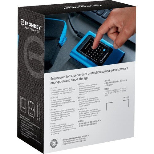 BÓVEDA IRONKEY MULTI 1 DE 480 GB PRIVACIDAD 80 XTS-AES CIFRADO DE 256 BITS EX