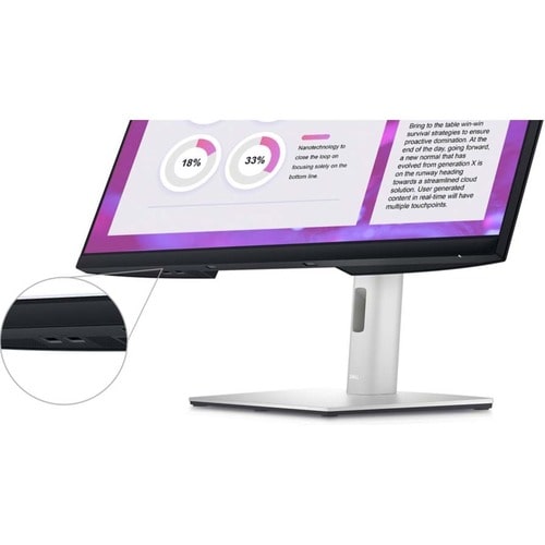 Monitor LCD Dell P3223QE de 32" 4K UHD - 16:9 - Negro, Plateado