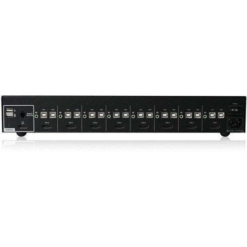 Logiciel KVM sécurisé DisplayPort à 8 ports avec affichage unique et audio CAC PP4.0 TAA