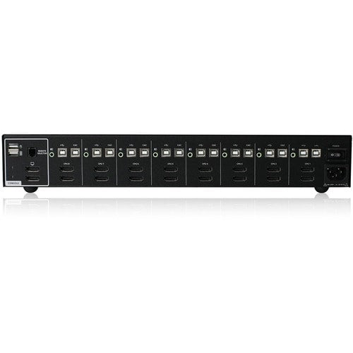 Commutateur KVM sécurisé à 8 ports avec affichage double vue et audio CAC PP4.0 TAA