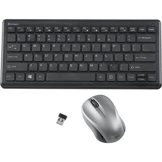 Verbatim Silent Wireless Compact Keyboard And Mouse